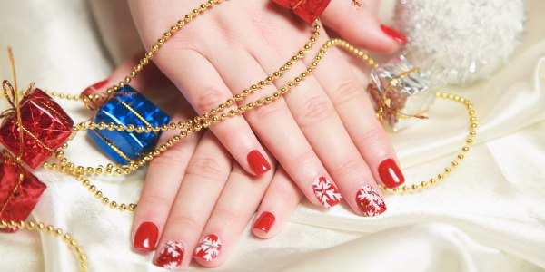 natale decorazioni unghie