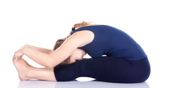 Seated forward bend pose Seated forward bend pose